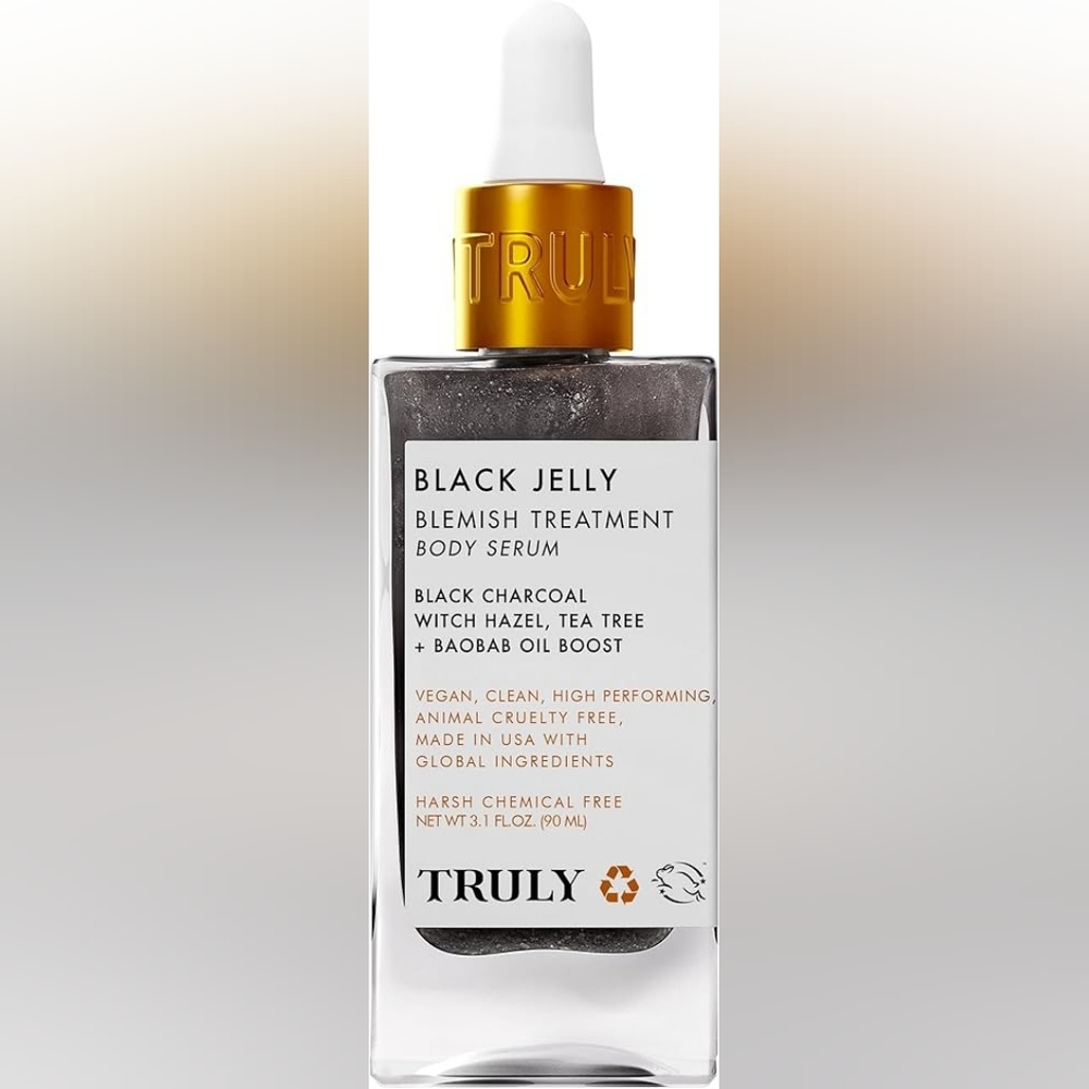 Truly Beauty Black Jelly Blemish Treatment Body Serum 3.1 OZ